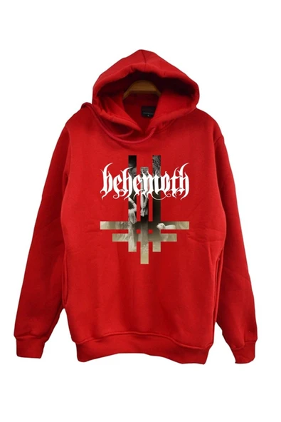 fame-stoned  Behemoth Baskılı Sweatshirt