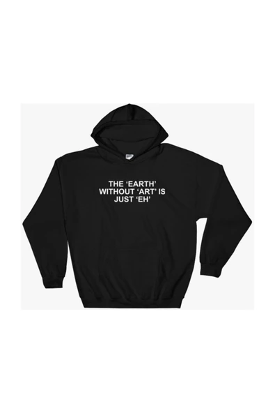fame-stoned  The Earth Without Art Baskılı Kapşonlu Sweatshirt ürün görseli