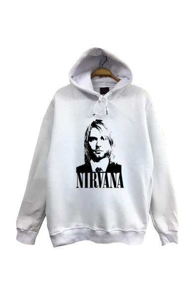 fame-stoned  Nirvana-kurt Cobain Baskılı Kapüşonlu Sweatshirt ürün görseli