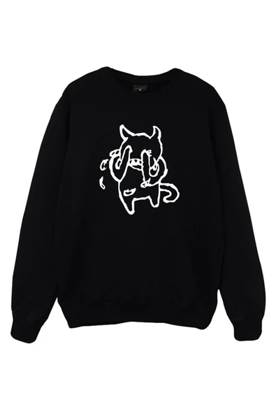 fame-stoned  Radiohead Baskılı Sweatshirt