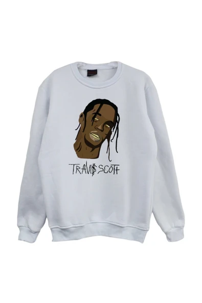 fame-stoned  Astraworld Travis Scott Baskılı Sweatshirt