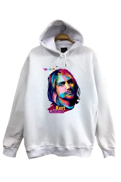 fame-stoned  Nirvana-kurt Cobain Baskılı Kapüşonlu Sweatshirt ürün görseli 1