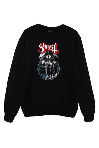 fame-stoned  Ghost Baskılı Sweatshirt