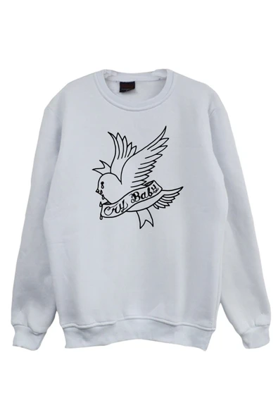 fame-stoned  Lıl Peep Baskılı Sweatshirt