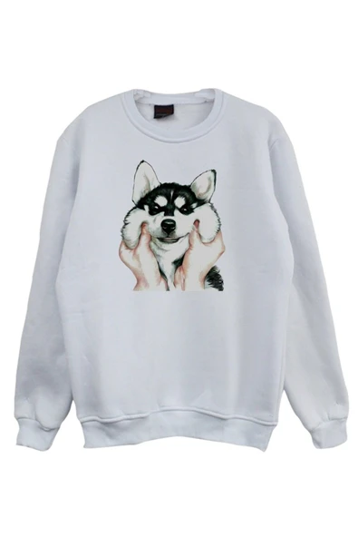 fame-stoned Köpek Kurt Baskılı Sweatshirt ürün görseli