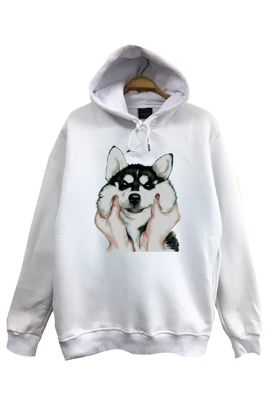 fame-stoned  Köpek Kurt Baskılı Sweatshirt ürün görseli