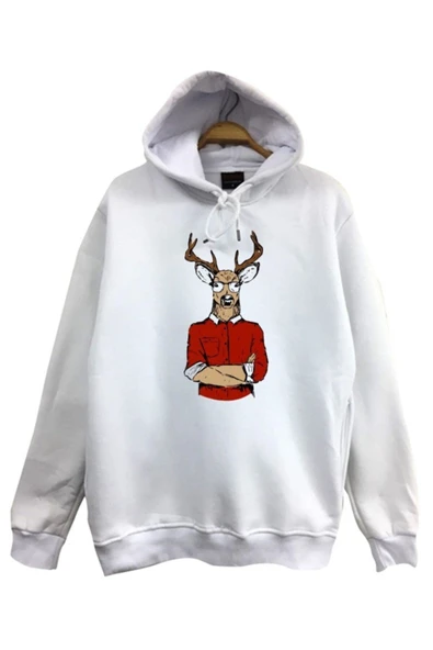 fame-stoned  Geyik Adam Baskılı Sweatshirt ürün görseli