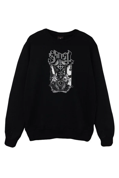 fame-stoned  Ghost Baskılı Sweatshirt