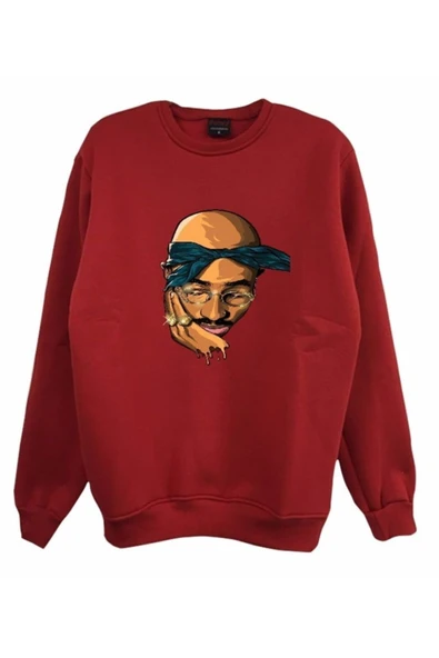 fame-stoned  Tupac Shakur Baskılı Sweatshirt ürün görseli