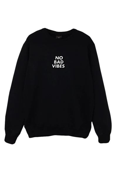 fame-stoned No Bad Vibes Baskılı Sweatshirt ürün görseli