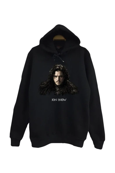 fame-stoned  Game Of Thrones Baskılı Kapüşonlu Sweatshirt ürün görseli