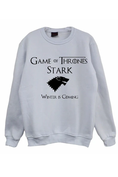 fame-stoned  Game Of Thrones Baskılı Sweatshirt