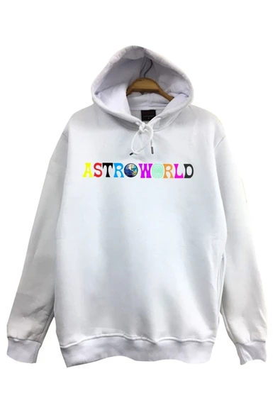 fame-stoned  Travis Scott Astroworld Baskılı Sweatshirt - 3