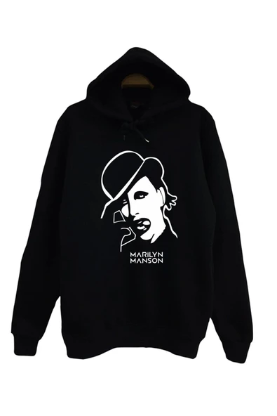 fame-stoned  Marilyn Manson Baskılı Sweatshirt ürün görseli