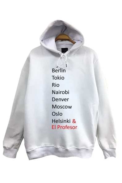 fame-stoned  La Casa De Papel Baskılı Sweatshirt - 1