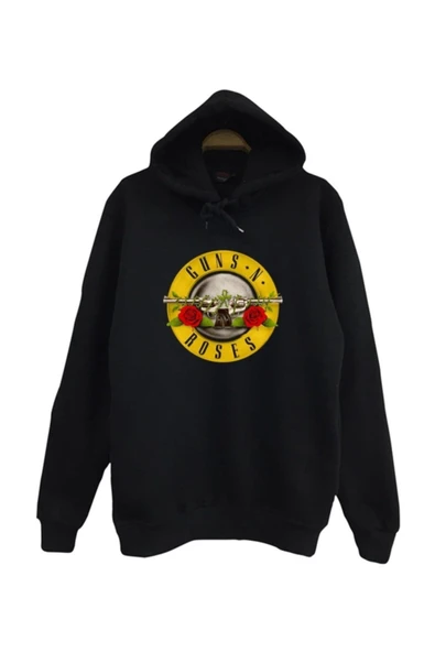 fame-stoned  Guns N Roses Baskılı Kapüşonlu Sweatshirt ürün görseli