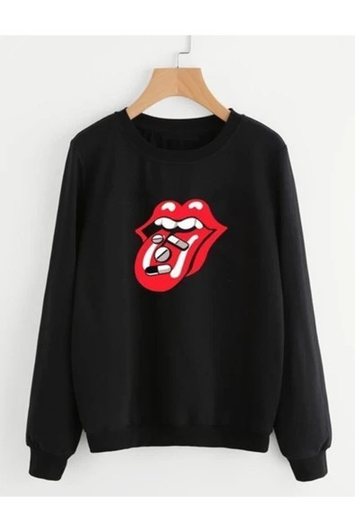 fame-stoned Rollıng Stones Baskılı Sweatshirt ürün görseli
