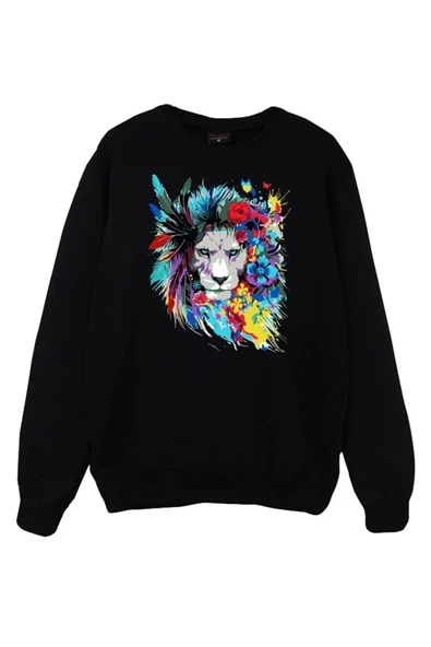 fame-stoned Aslan Baskılı Sweatshirt ürün görseli