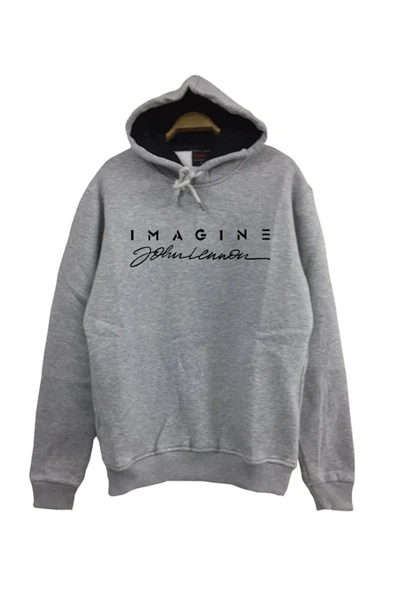 fame-stoned  John Lennon Baskılı Kapüşonlu Sweatshirt ürün görseli