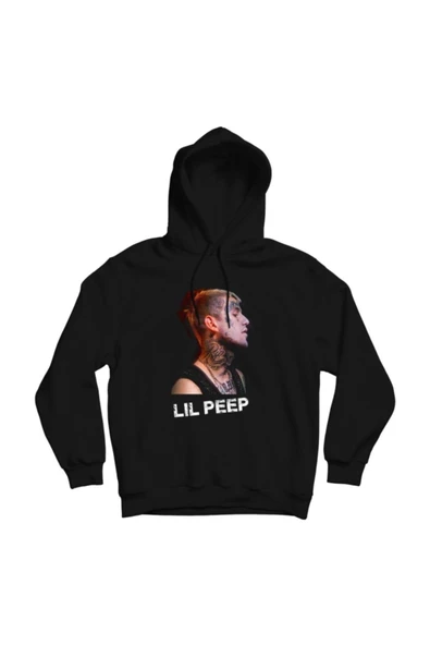 fame-stoned  Lil Peep Baskılı Kapşonlu Sweatshirt ürün görseli