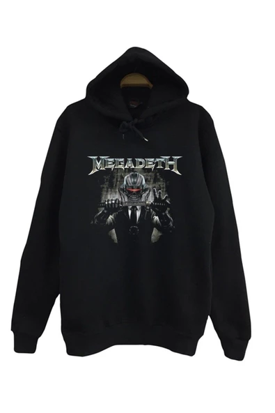 fame-stoned  Megadeth Baskılı Kapüşonlu Sweatshirt ürün görseli