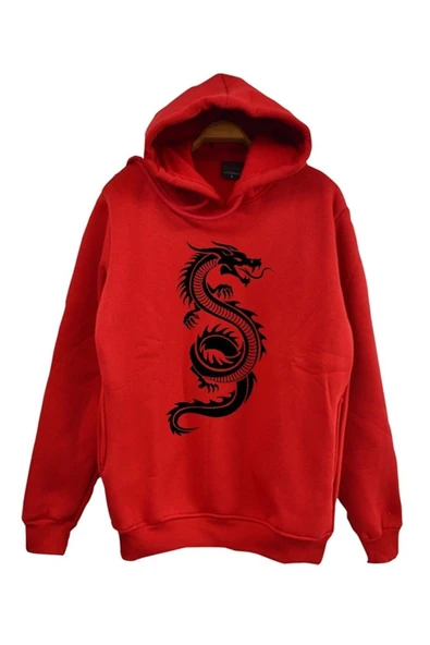 fame-stoned  Ejderha Baskılı Sweatshirt