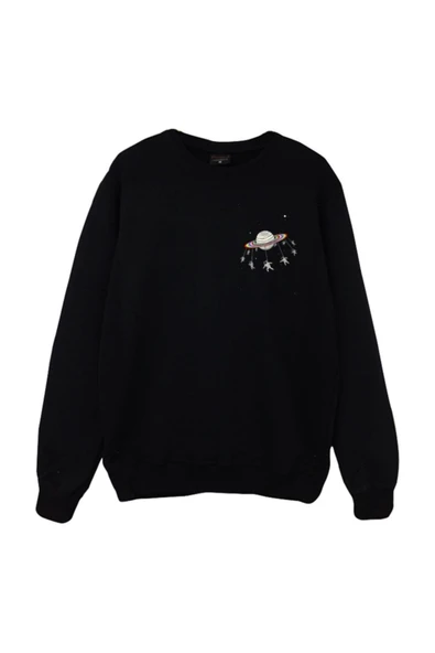 fame-stoned Satürn Baskılı Sweatshirt ürün görseli 1