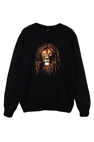 fame-stoned Aslan Baskılı Sweatshirt ürün görseli