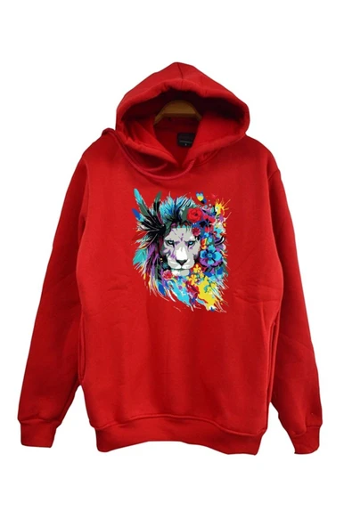 fame-stoned  Aslan Baskılı Sweatshirt
