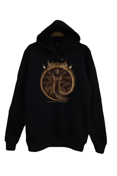 fame-stoned  Behemoth Baskılı Sweatshirt