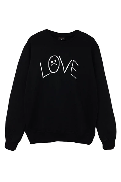 fame-stoned  Lıl Peep Baskılı Sweatshirt - 1