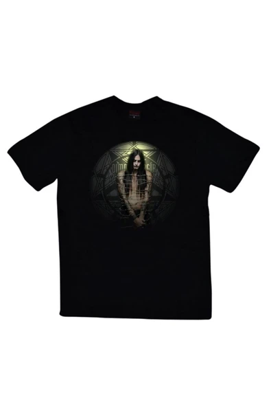 fame-stoned  Dimmu Borgir Baskılı Unisex %100 Pamuk Siyah T-shirt