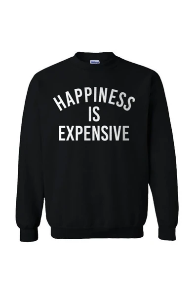 fame-stoned Happiness Is Expensive Baskılı Sweatshirt ürün görseli 1