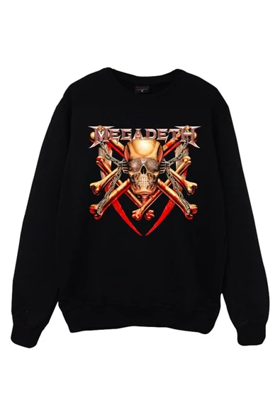 fame-stoned Megadeth Baskılı Sweatshirt ürün görseli