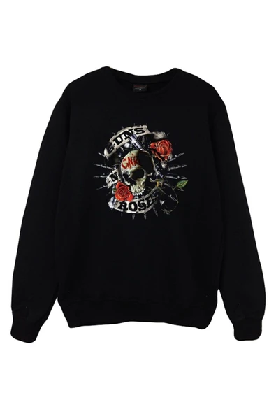 fame-stoned  Guns N Roses Baskılı Sweatshirt
