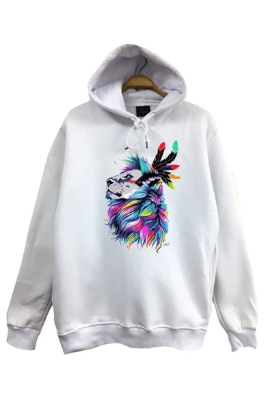 fame-stoned  Aslan Baskılı Sweatshirt