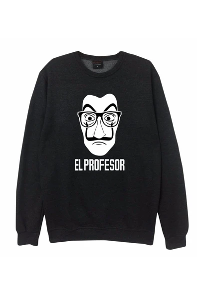 fame-stoned  La Casa De Papel Baskılı Sweatshirt