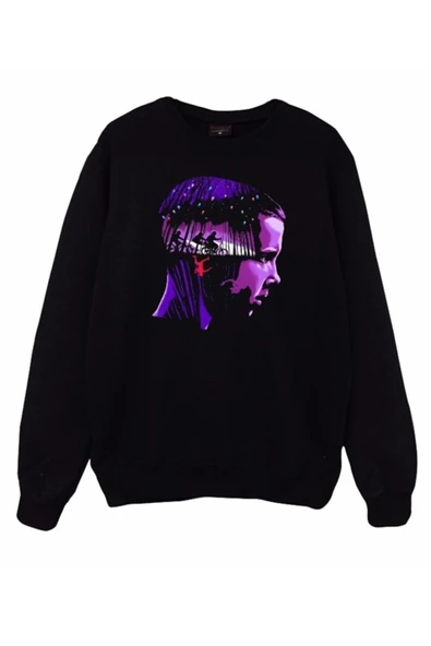 fame-stoned  Stranger Thıngs Baskılı Sweatshirt