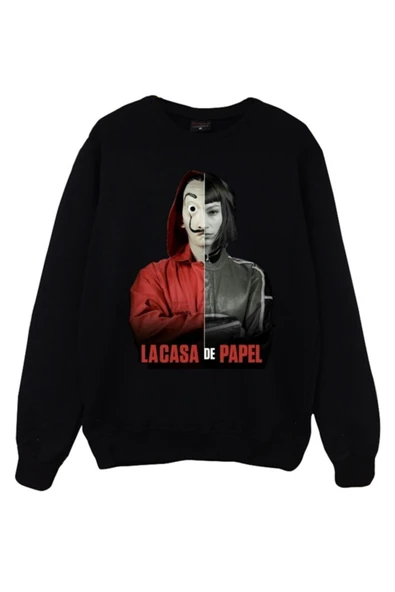 fame-stoned  La Casa De Papel Baskılı Sweatshirt ürün görseli
