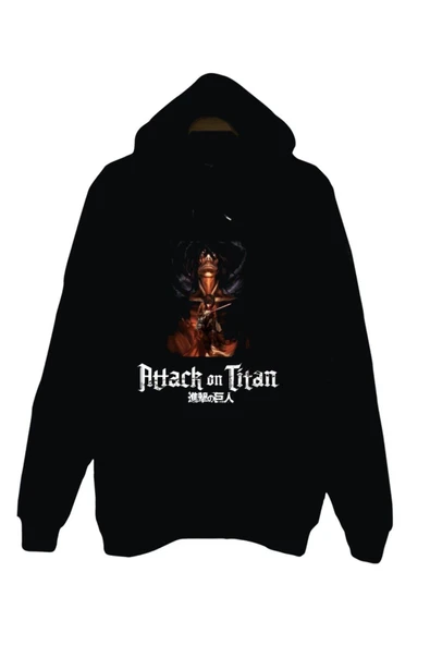 fame-stoned  Attack On Titan Kapüşonlu Sweatshirt ürün görseli