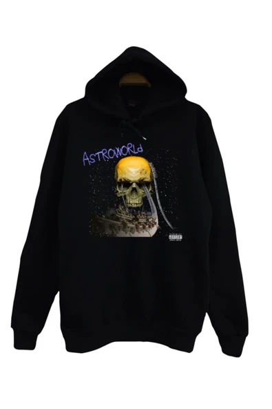 fame-stoned  Travis Scott Astroworld Baskılı Çocuk Sweatshirt