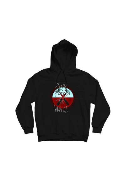 fame-stoned  Pink Floyd Baskılı Kapşonlu Sweatshirt
