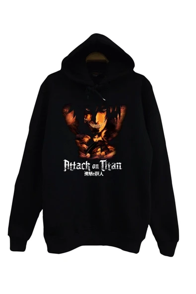 fame-stoned  Attack On Titan Kapüşonlu Sweatshirt ürün görseli