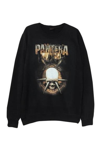 fame-stoned  Pantera Baskılı Sweatshirt