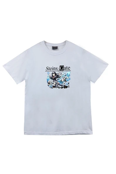 fame-stoned  Steins Gate Anime Baskılı Tshirt - 2