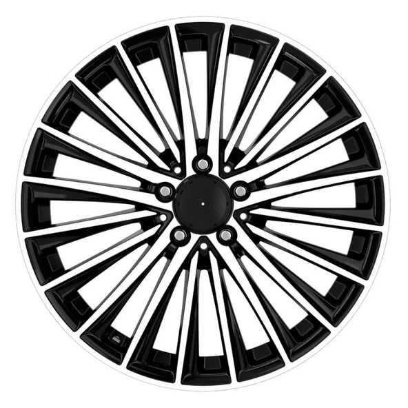 EMR-DY980-06 9.5x20"-5x112 ET45 66.6 Black Diamond Jant (4 Adet) - Resim 2