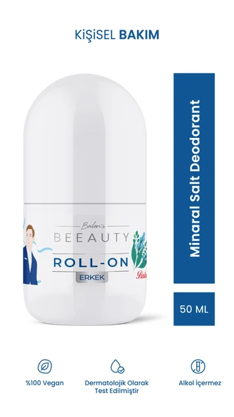 BALEN’S BEEAUTY ERKEK MINERAL SALT DEODORANT ROLL-ON * 50 ML ürün görseli 1