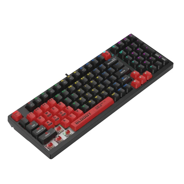 A4Tech Bloody S98 FIRE BLACK Hot Swappable Kablolu RGB Mekanik Gaming Klavye - 3