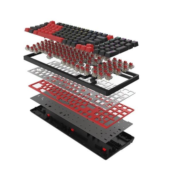 A4Tech Bloody S98 FIRE BLACK Hot Swappable Kablolu RGB Mekanik Gaming Klavye - 4