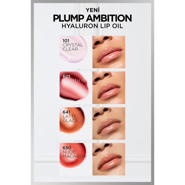 L'Oréal Paris Plump Ambition Hyaluron Lip Oil Besleyici ve Nemlendirici Dudak Parlatıcısı - 490 Berry Jolie - 8